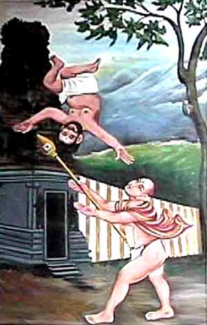 Arunagiri falls into Murugan's arms