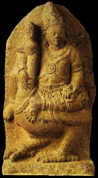 Karttikeya sculpture in Java, ca 12th century