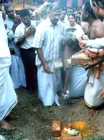 plaque-laying ceremony