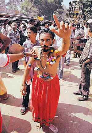 Kavadi at Batu Caves, Malaysia